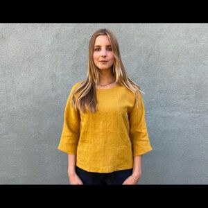 ANTONIO MELANI Golden Yellow Blouse